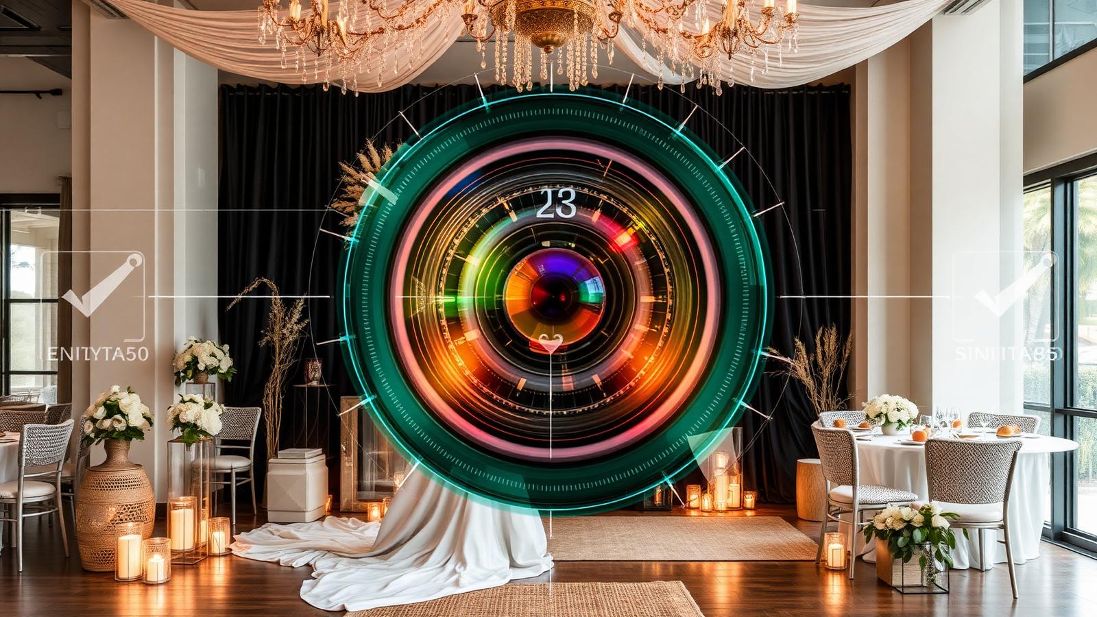 EyeSpyR visual intelligence analyzing wedding decor and vendor setup photos
