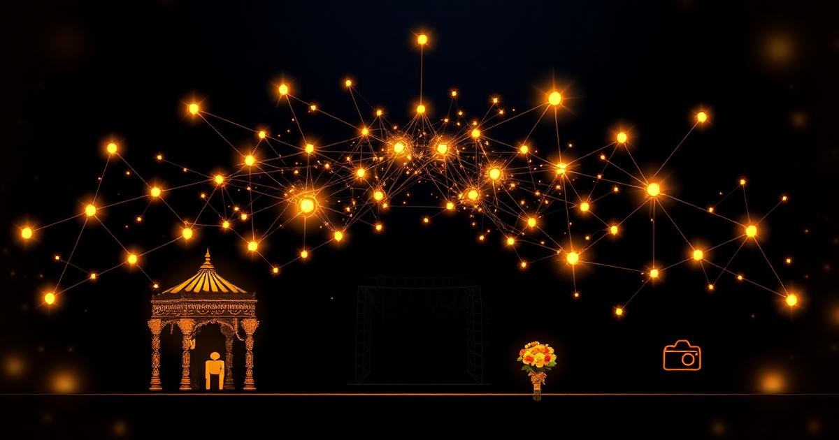 Weddings.io intelligence layer connecting vendors, planners and couples in a unified data graph