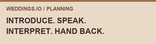 Speech handover planning diagram